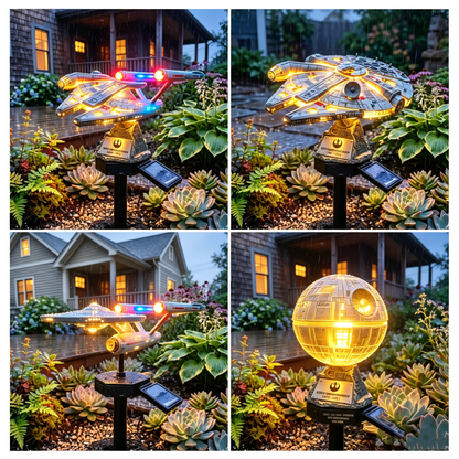 🌟60th Anniversary Enterprise NCC-1701 Solar Garden Light