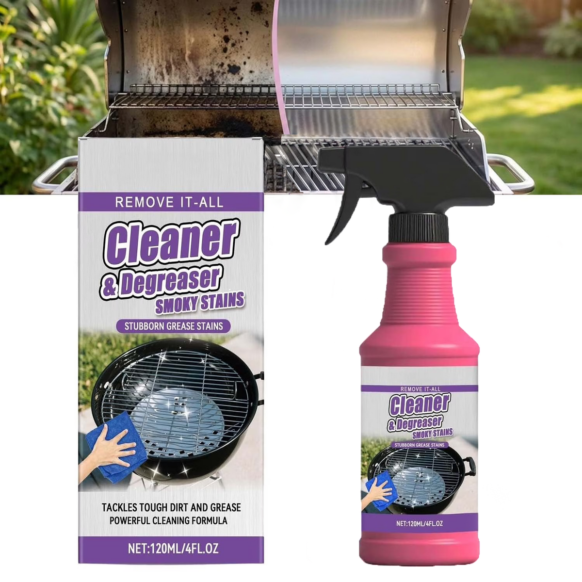 Fast-Acting Heavy-Duty Grill Degreaser Spray