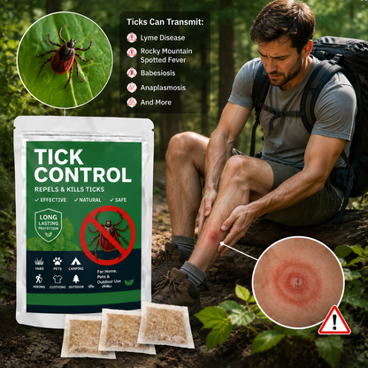 Natural Tick Control Repellent & Killer Sachets