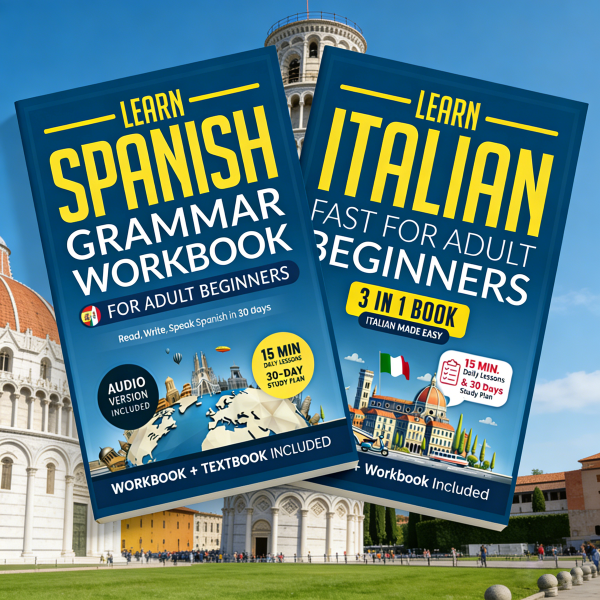 3-in-1 Spanish, French & Italian for Adult