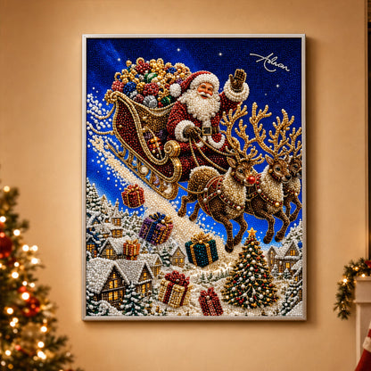 Christmas Reindeer Diamond Painting Art Kit