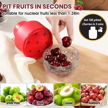 🍒Cherry Pitter Tool: Multi-functional 7-Hole Core Remover for Jam Making🍯