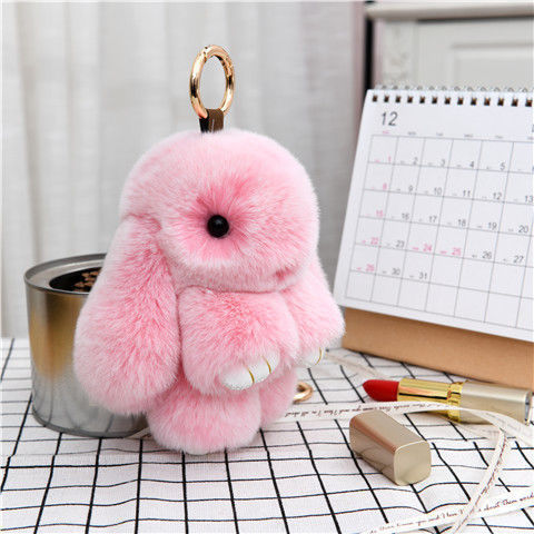 Handmade Plush Bunny Keychain