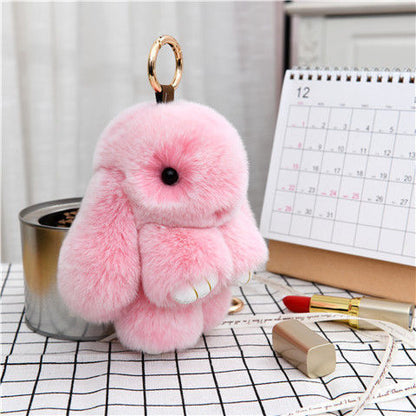 Handmade Plush Bunny Keychain
