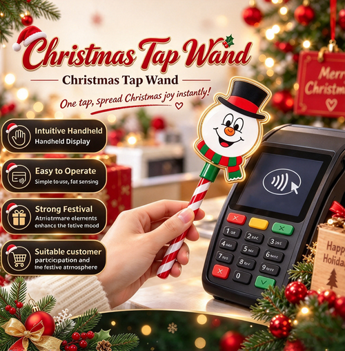 dht™⭐ Christmas Tap-to-Pay Wand | NFC Contactless Payment Card Holder