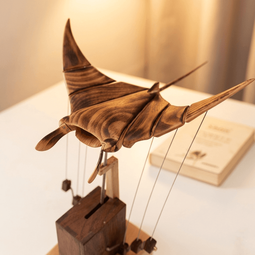 Inexcepted Wooden Manta Ray — Perfect for Anyone Who Needs Peace