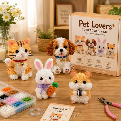  Mini 3D Beaded Animal Craft Kit