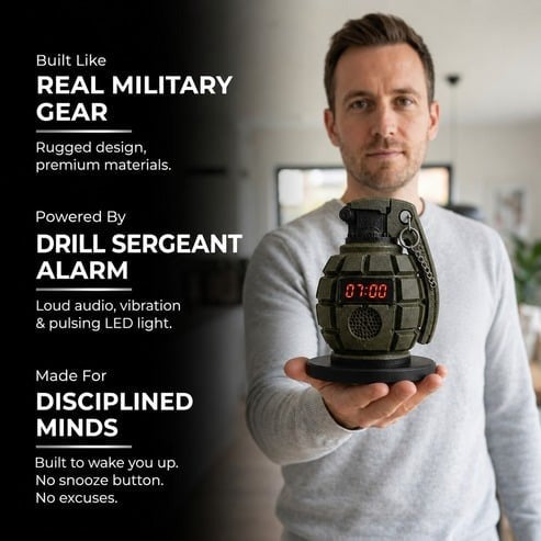 💣Grenade Alarm Clock