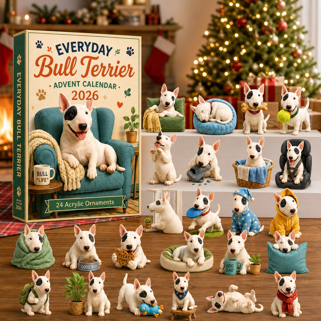 🐕High Sales 2026 Everyday Bull Terrier Advent Calendar