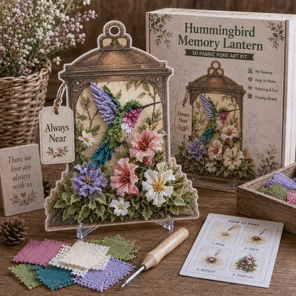 🔥 Always Near 3D Fabric Poke Art Memory Lantern Kit