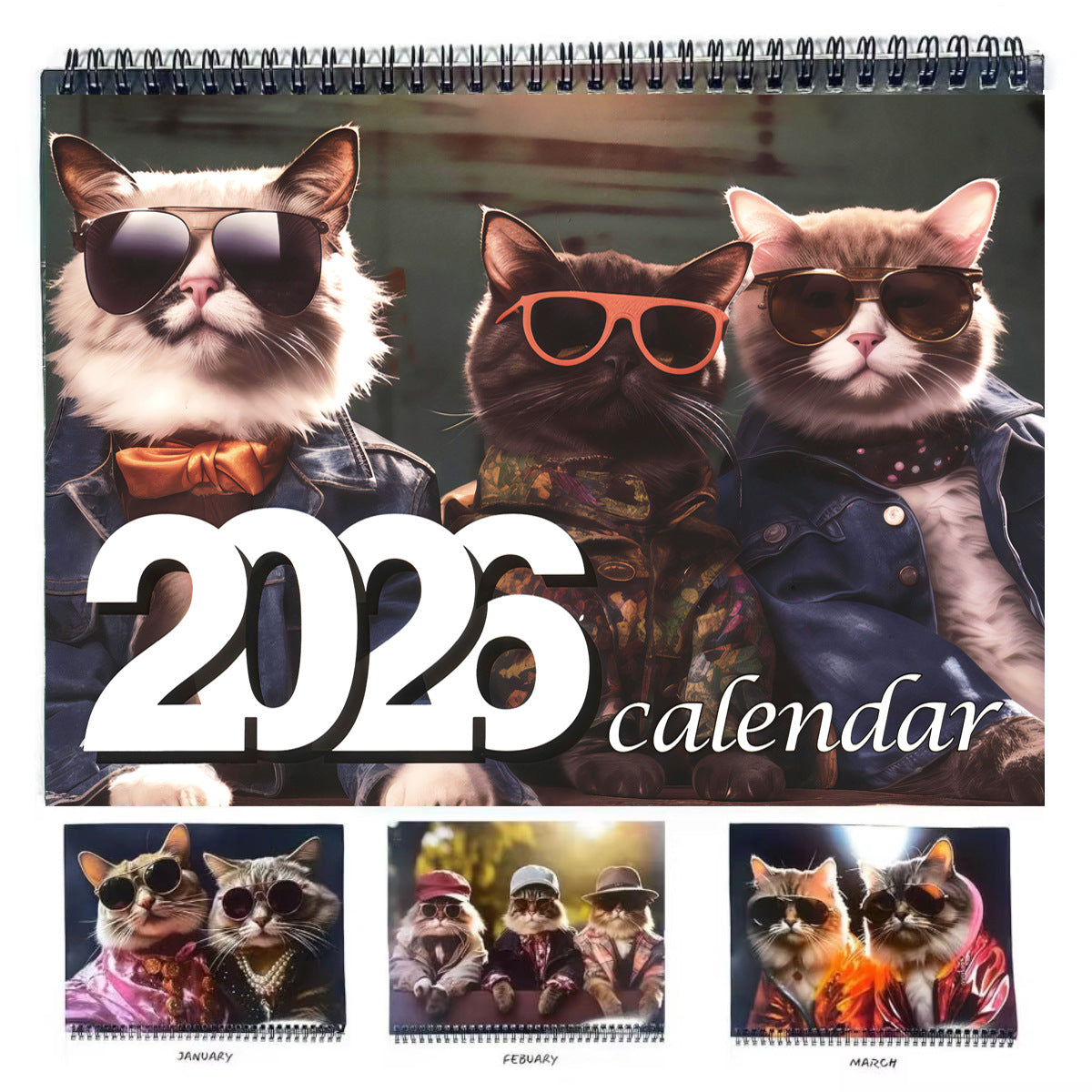 2026 Cat-themed Calendar