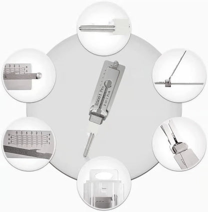 🔑 SS001 Pro Locksmith Tool Set — Stainless Steel, Precision Decoder & Pick