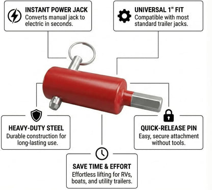 EZ-Crank Trailer Jack Drill Adapter