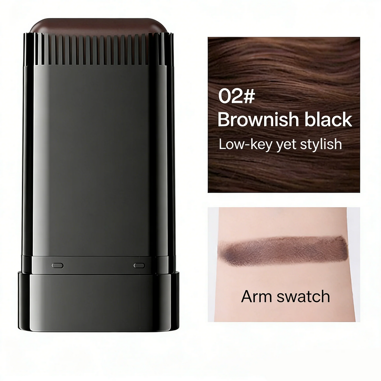 Touchup Pro Stick – Instant Grey Coverage & Natural Black Shine