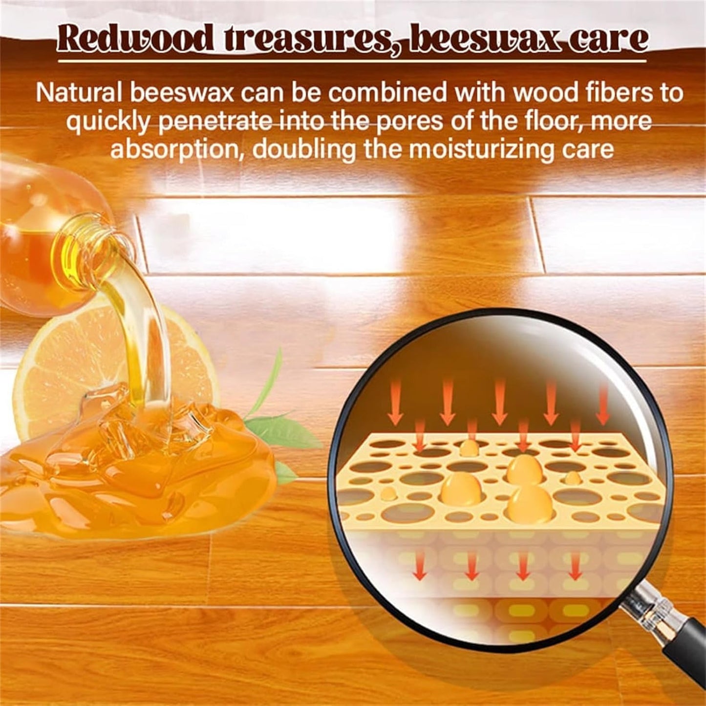 Natural Beeswax & Orange Oil Furniture Polish and Cleaner