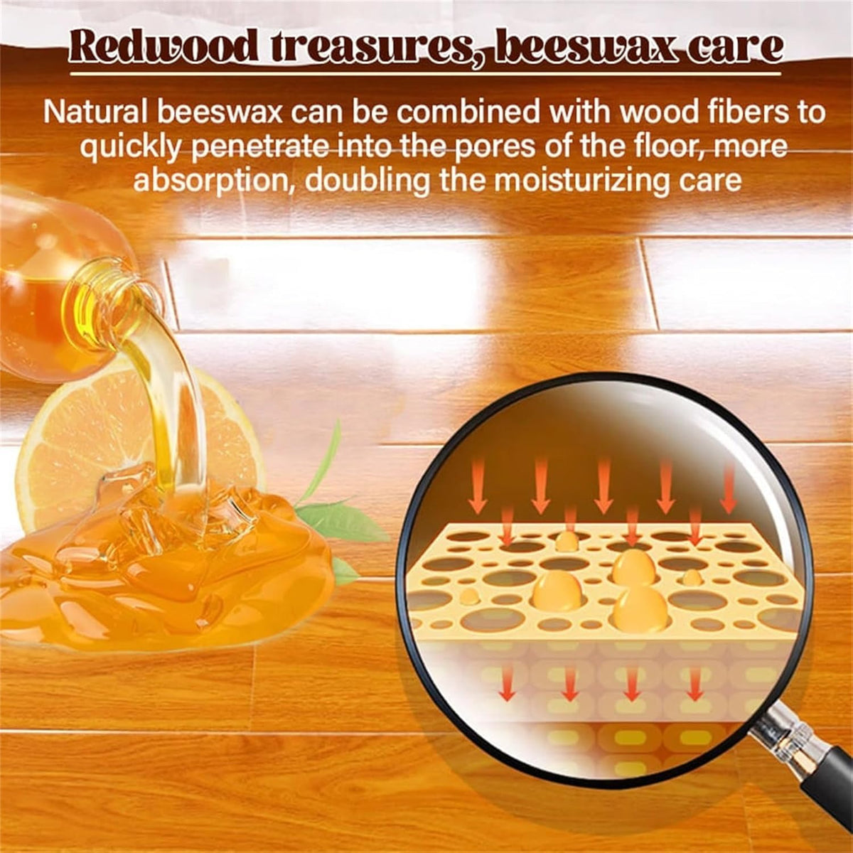 Natural Beeswax & Orange Oil Furniture Polish and Cleaner