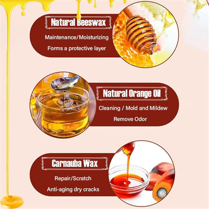 Natural Beeswax & Orange Oil Furniture Polish and Cleaner