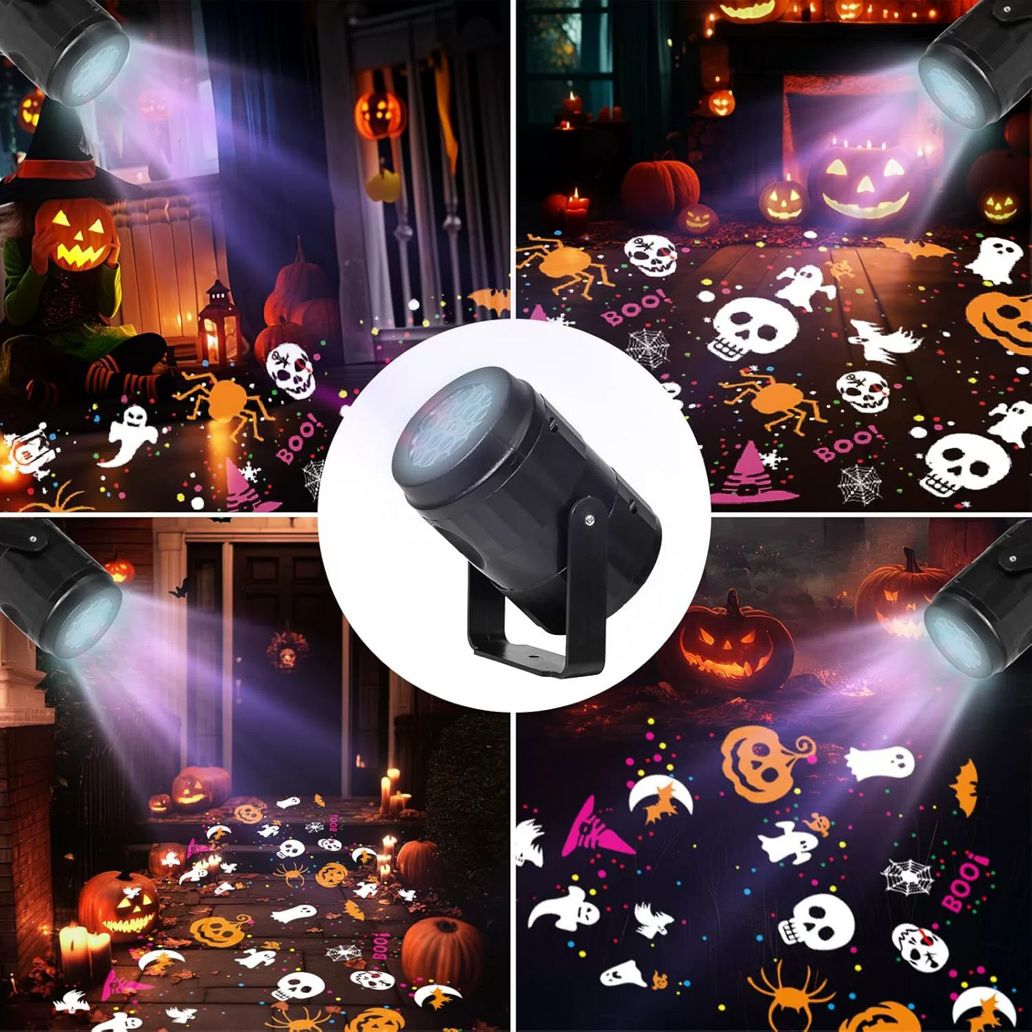 🔥Halloween Skull Dynamic Light 10 Unique HD Projection Patterns