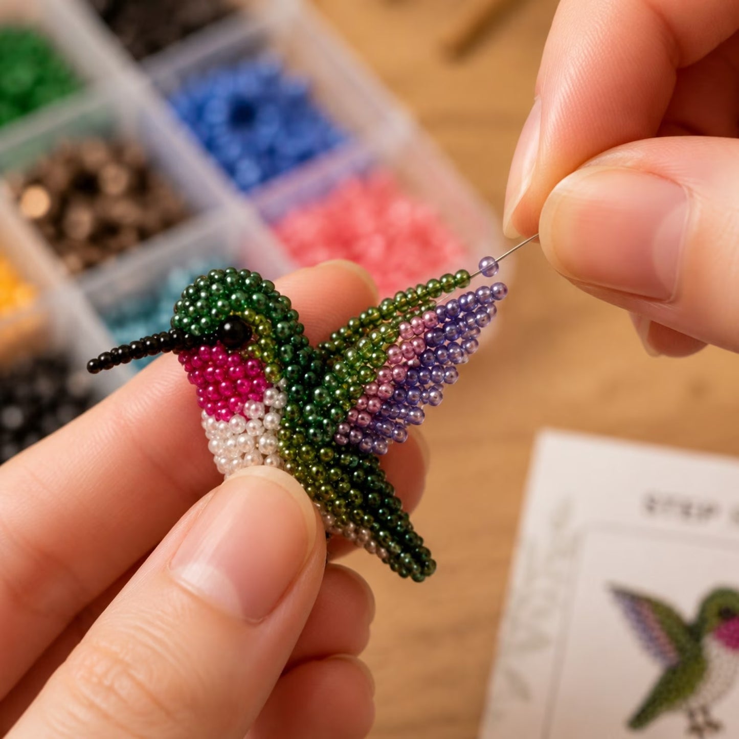  Mini 3D Beaded Animal Craft Kit