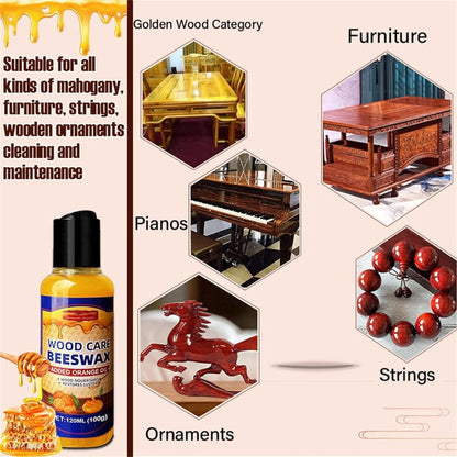 Natural Beeswax & Orange Oil Furniture Polish and Cleaner