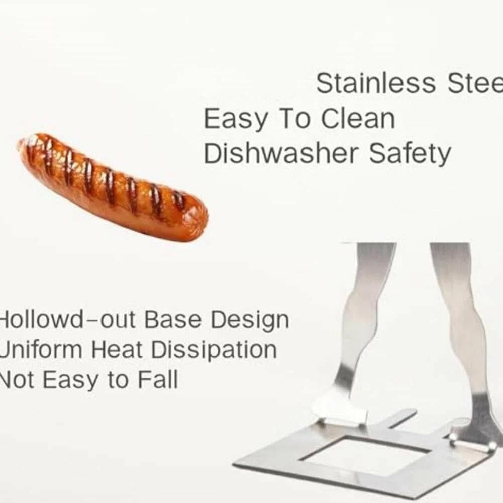 3 PCS Stainless Steel Muscle Man Hot Dog Holder
