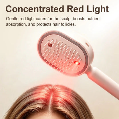 Anti-Tangle Air Cushion Hair Comb, Electric Essential Oil Spray Massage Brush