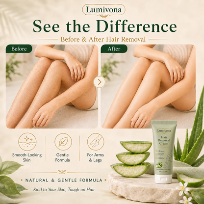 Natural Gentle Sensitive Skin Hair Removal Cream