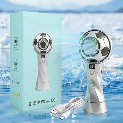 2026 World Soccer USB Rechargeable Football Handheld Fan 