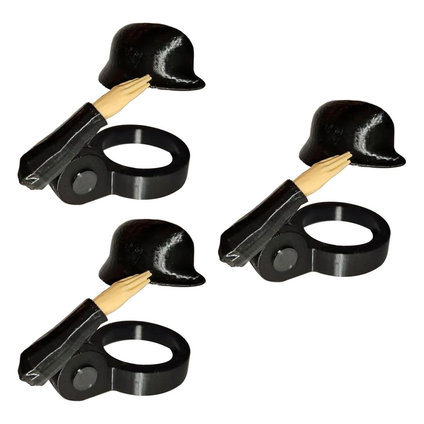 3 Pieces Beer Bottles Helmet Soldier