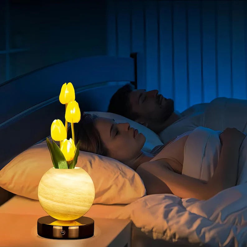 Three-Color Tulip Planet Night Light