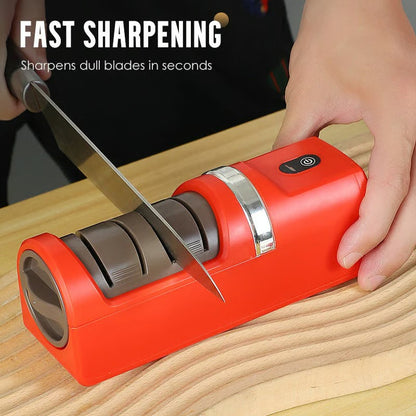 Automatic Electric Knife Sharpener, Fast Sharpening & Blade Protection