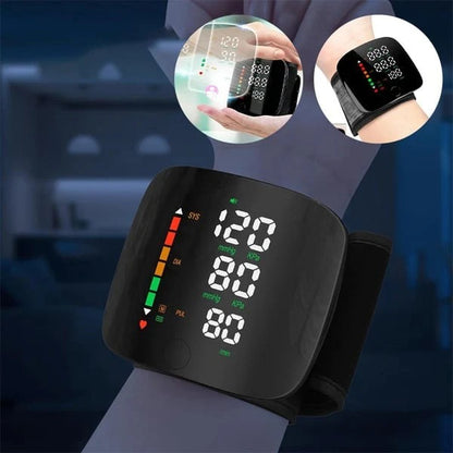 Voice Broadcast Wrist Blood Pressure Monitor with LED Display