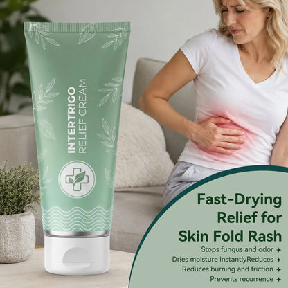 Intertrigo Relief Cream treats 99% of skin fold rashes from the first application