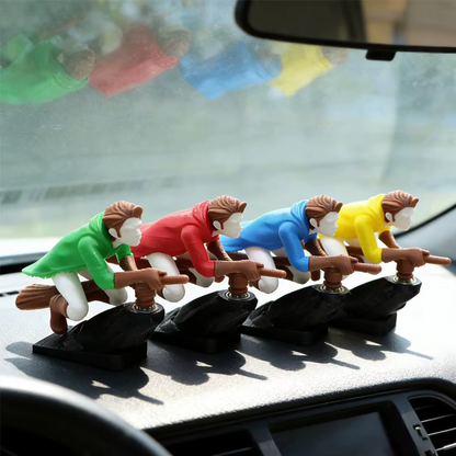 Whimsical Moving Witch Car Ornament