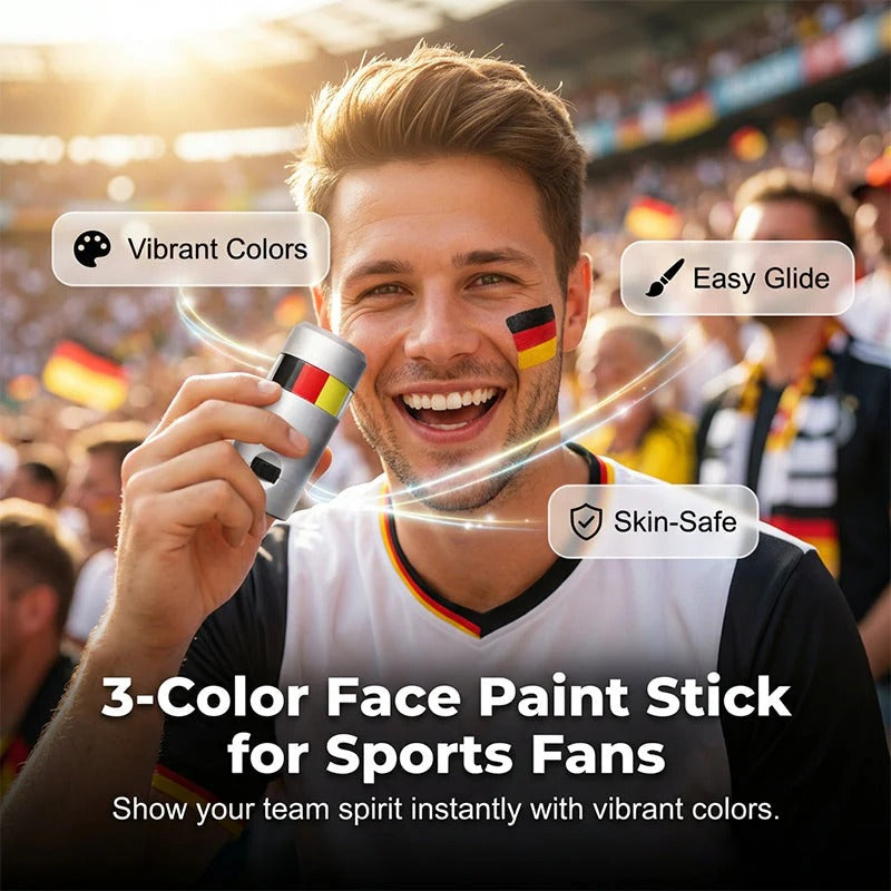 World Cup National Flag 3 Colors Face Paint Pens