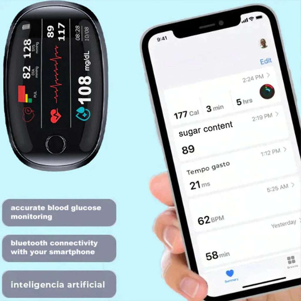 Hot Sale Non-Invasive Smart Blood Sugar Tracking Device – 5 Seconds / 99% Accuracy