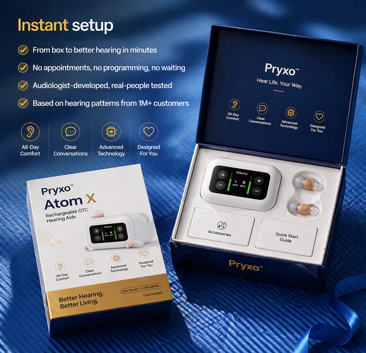 Enhanced Sound Clarity Hearing Aid, Noise Reduction Ear Amplifier