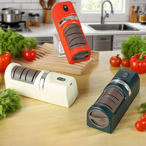 Automatic Electric Knife Sharpener, Fast Sharpening & Blade Protection