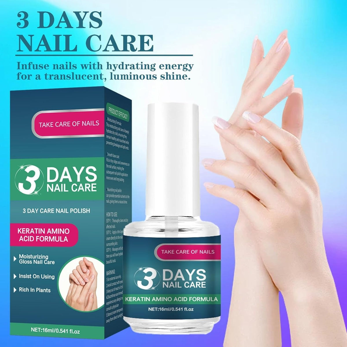 3 Days Fast Repair Nail Care – Restore Damaged, Brittle & Split Nails Quickly