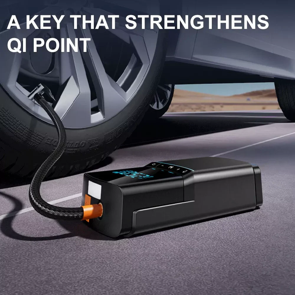 4-in-1 Car Jump Starter with 12000mAh Power Bank