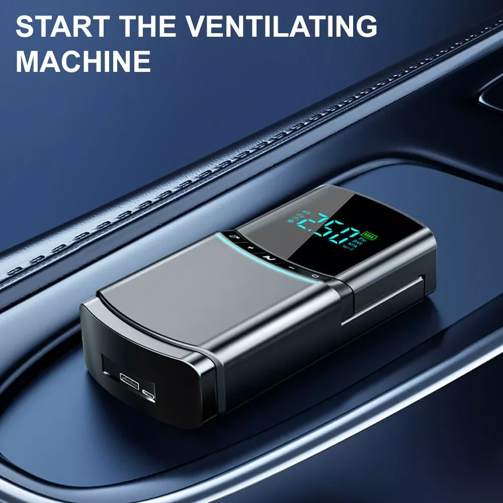 4-in-1 Car Jump Starter with 12000mAh Power Bank