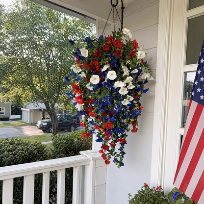 Celebrate America’s 250th Anniversary with Patriotic Hanging Baskets