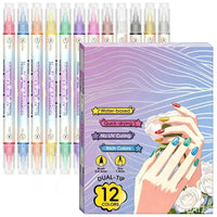 12-color set [double-headed nail art pen]