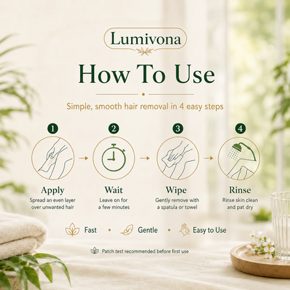 Natural Gentle Sensitive Skin Hair Removal Cream