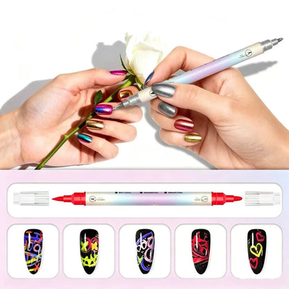 12/24 Colors Nail Art Pens – DIY 3D Markers for Drawing, Dotting & Manicure