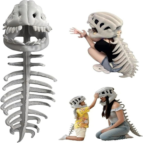  3D Realistic Dinosaur Skeleton Costume Headgear