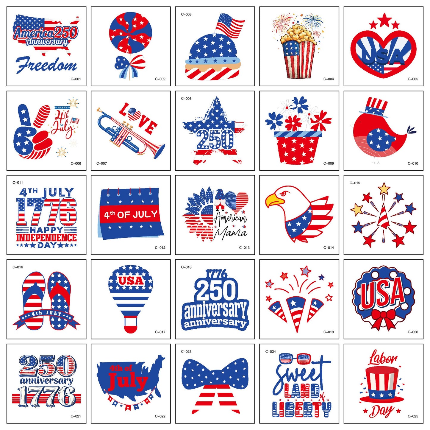 250th US Independence & 2026 World Cup National Flag  Tattoos