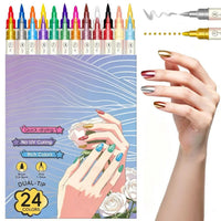 24-color set [double-headed nail art pen]