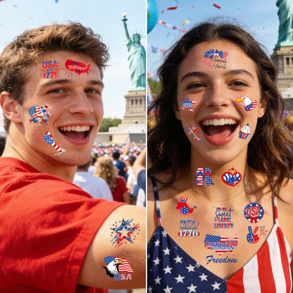 250th US Independence & 2026 World Cup National Flag  Tattoos