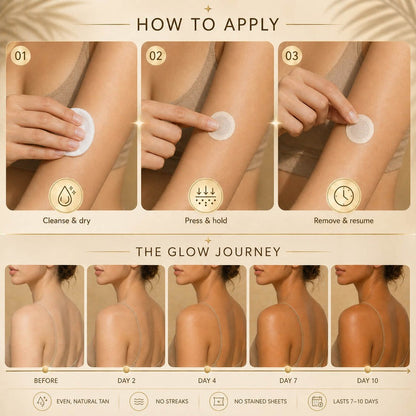 Instant Self-Tanning Patches - Easy Sun-Kissed Glow Without UV